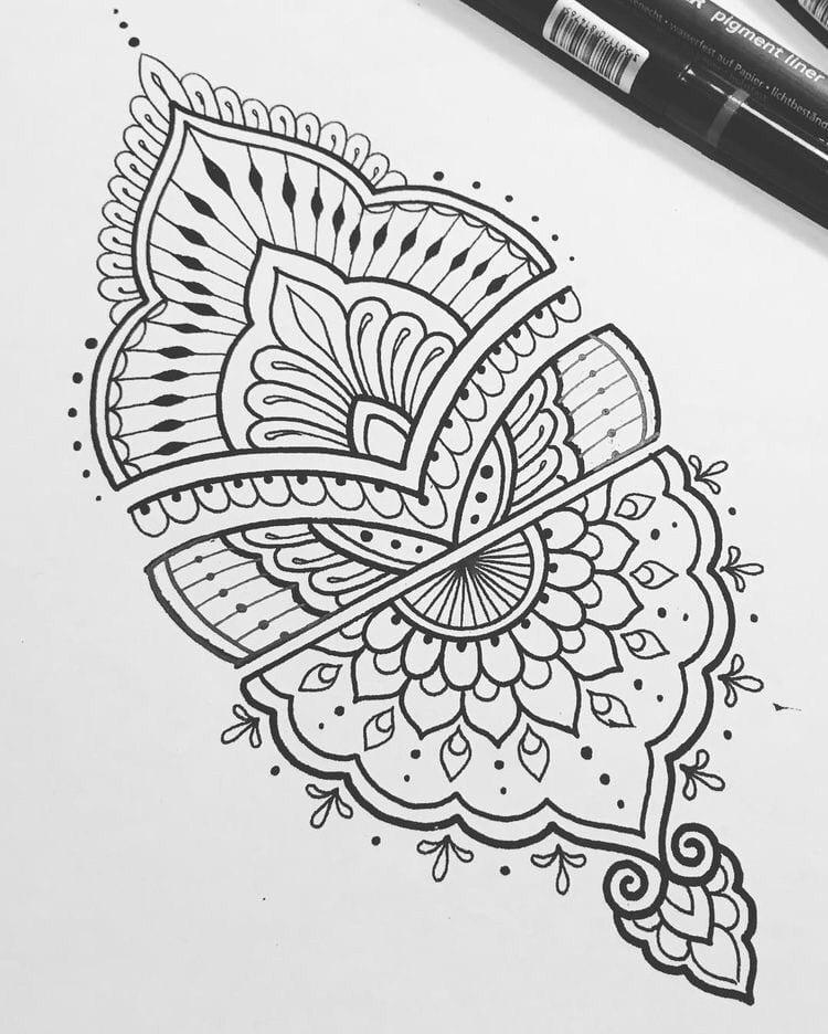 40 Idées De Dessin Mandala Facile - Tutorials Simples encequiconcerne Mandala Facile A Dessiner 