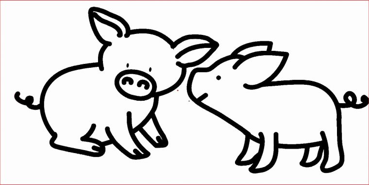 44 Populaire Les Trois Petits Cochons Coloriage Tout avec Petit Cochon Dessin