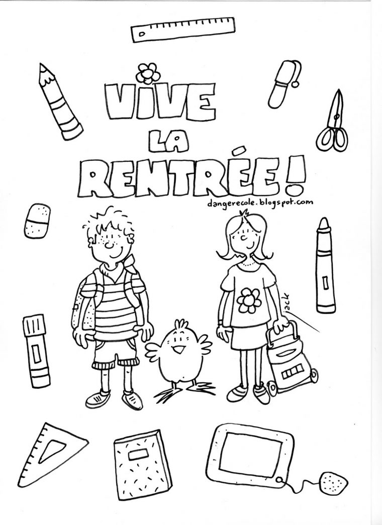 46 Dessins De Coloriage Rentrée Maternelle À Imprimer Sur pour Coloriage Septembre Maternelle