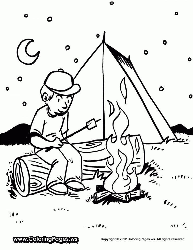 50 Dessins De Coloriage Camping À Imprimer Sur Laguerche destiné Coloriage Camping Car