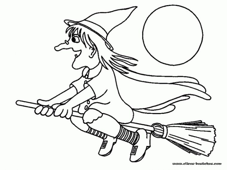 50 Dessins De Coloriage Sorcière À Imprimer Sur Laguerche destiné Coloriage De Sorcieres A Imprimer