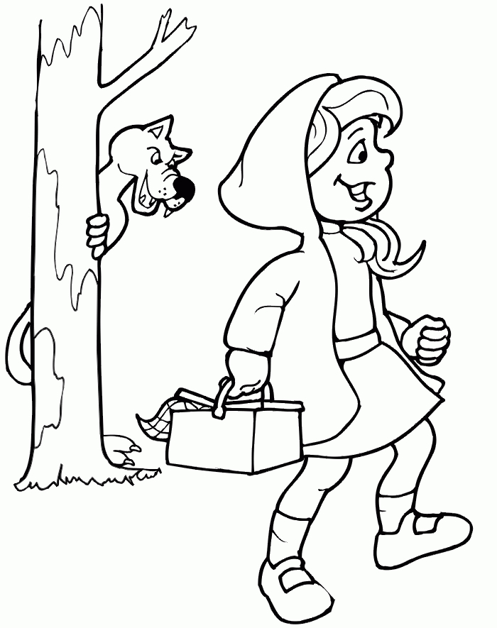 51 Dessins De Coloriage Chaperon Rouge À Imprimer Sur concernant Coloriage Chaperon Rouge 