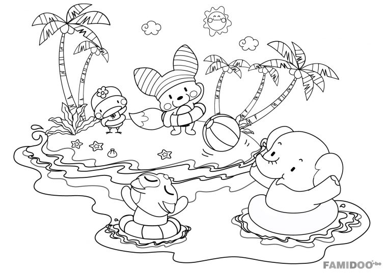 56 Dessins De Coloriage Plage À Imprimer Sur Laguerche intérieur Coloriage Mer