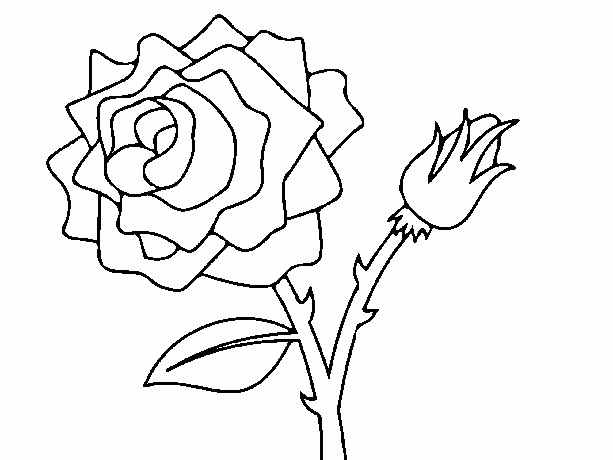 57 Dessins De Coloriage Roses À Imprimer Sur Laguerche à Rose À Colorier