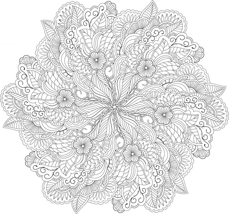 60-Mandalas-Zen (2480×2319)  Mandala Coloring Pages dedans Mandala À Imprimer Pour Adulte