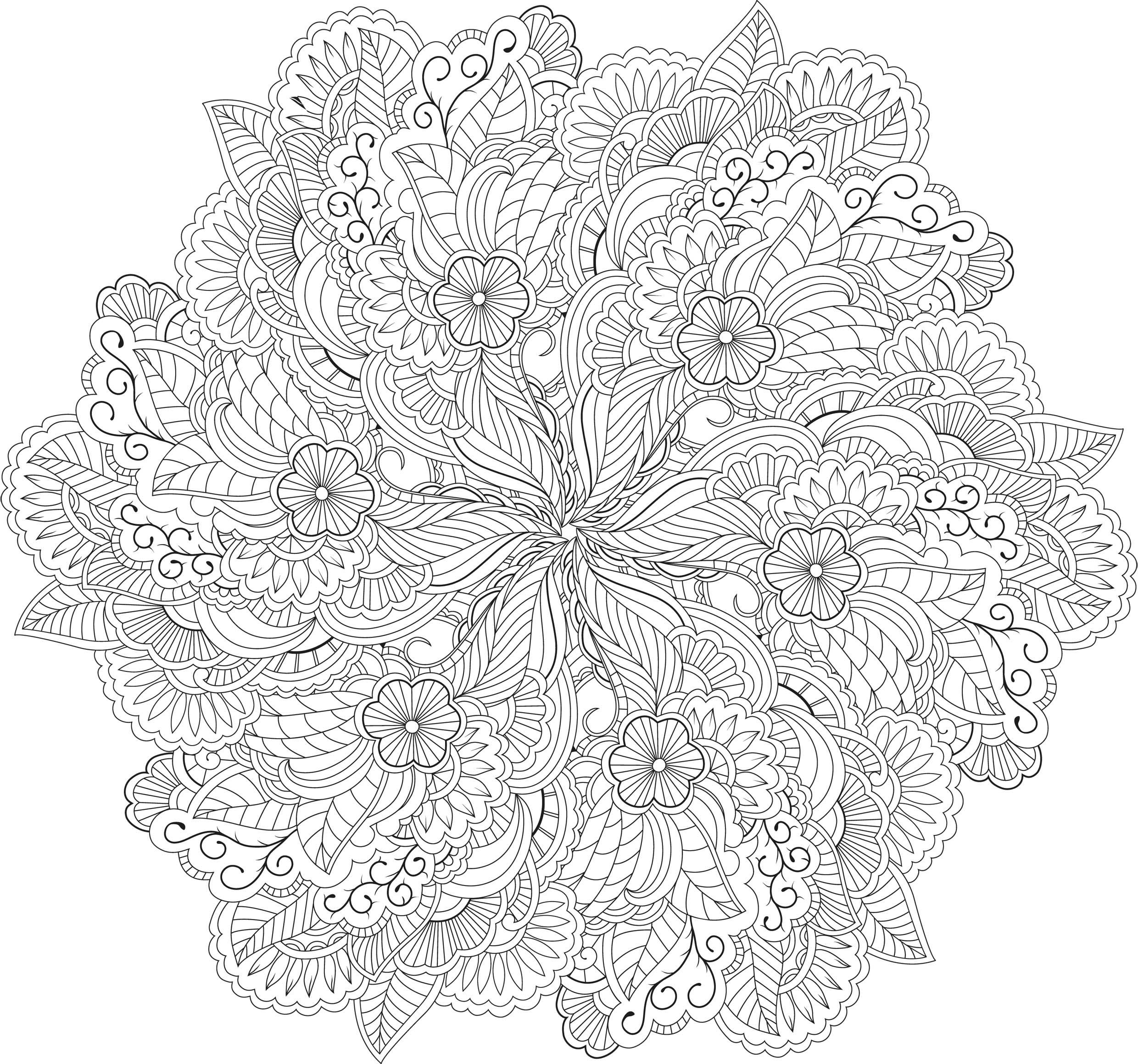 60-Mandalas-Zen (2480×2319)  Mandala Coloring Pages dedans Mandala À Imprimer Pour Adulte 