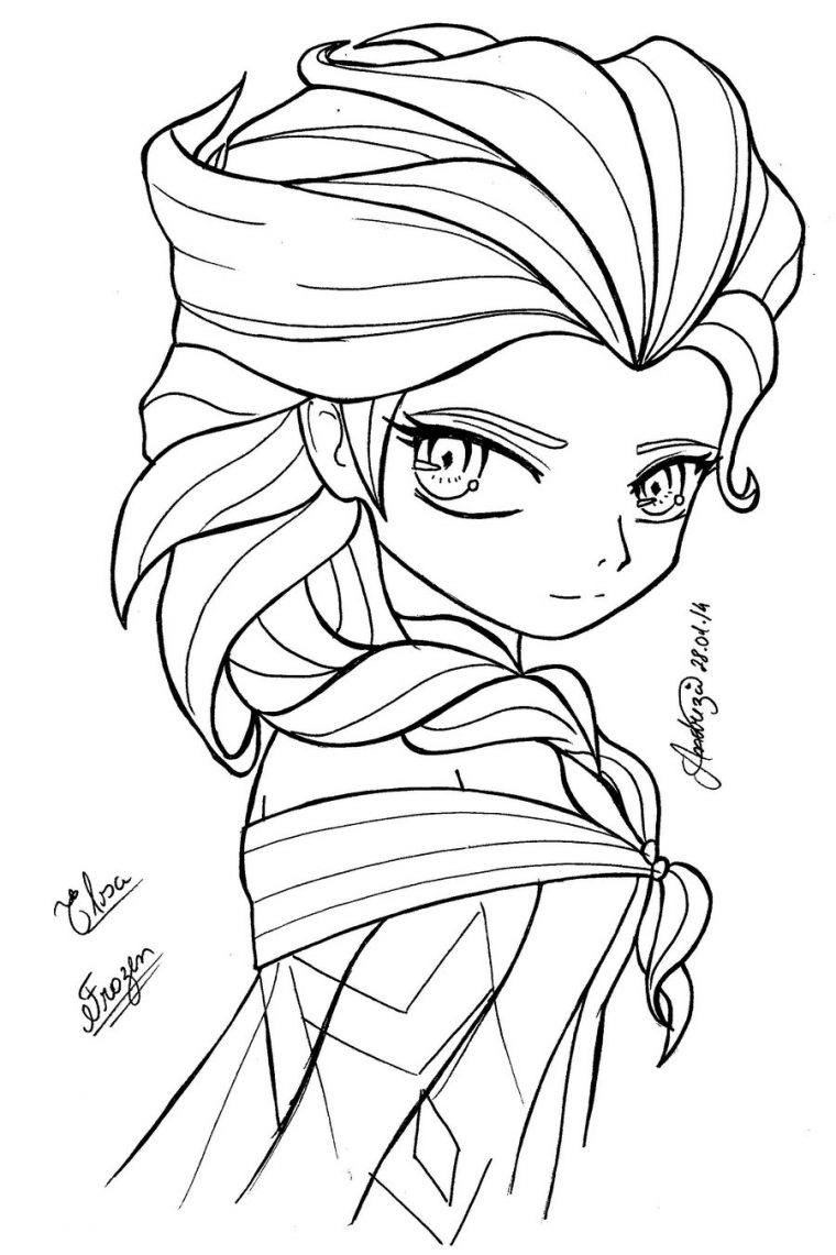 65 Dessins De Coloriage Elsa À Imprimer Sur Laguerche à Coloriage Animé