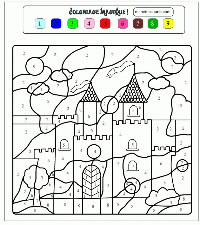 66 Dessins De Coloriage Magique À Imprimer Sur Laguerche concernant Coloriage Magique À Imprimer