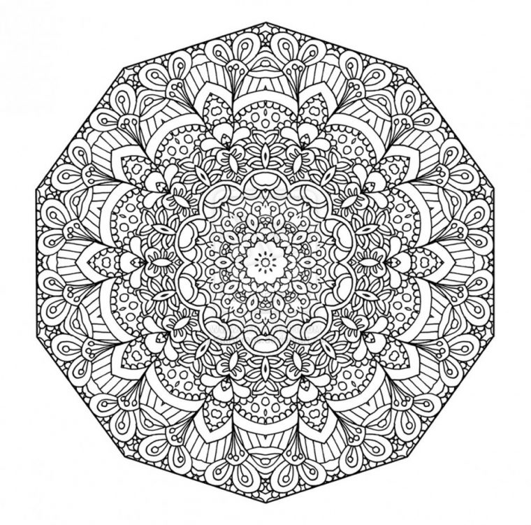 66 Dessins De Coloriage Mandalas Difficile À Imprimer Sur avec Des Mandala A Imprimer