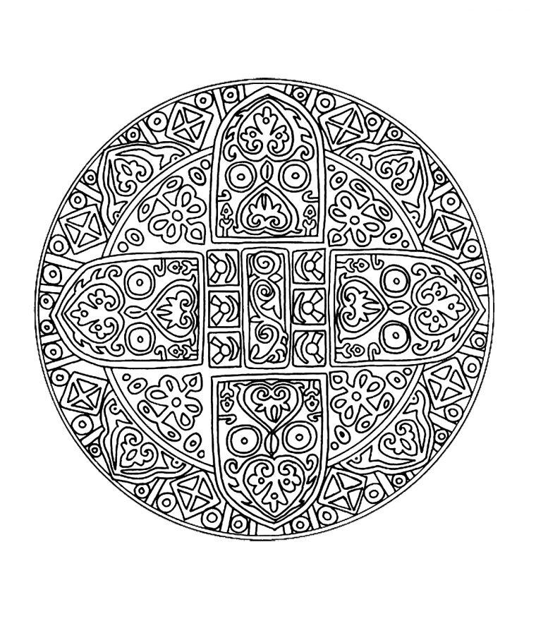 66 Dessins De Coloriage Mandalas Difficile À Imprimer Sur avec Mandalas Coloriage