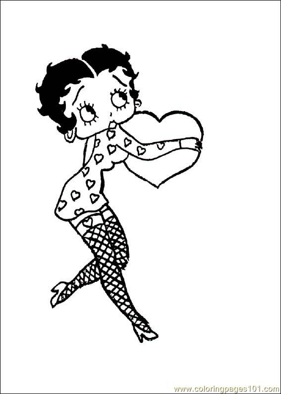 68 Dessins De Coloriage Betty Boop À Imprimer Sur à Betty Boop Coloriage