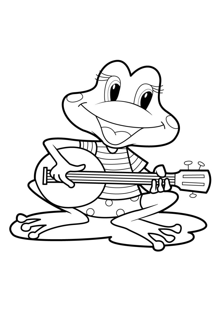 73 Dessins De Coloriage Grenouille À Imprimer Sur tout Coloriage Simple