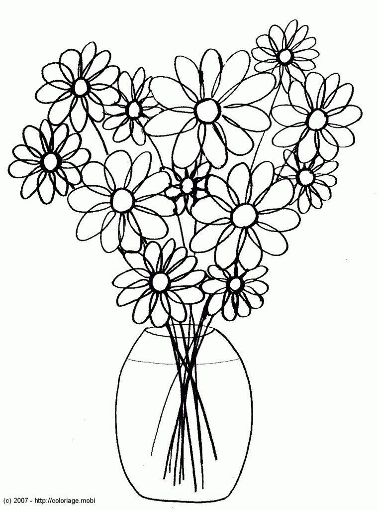 74 Dessins De Coloriage Fleur À Imprimer Sur Laguerche à Dessin Une Fleur