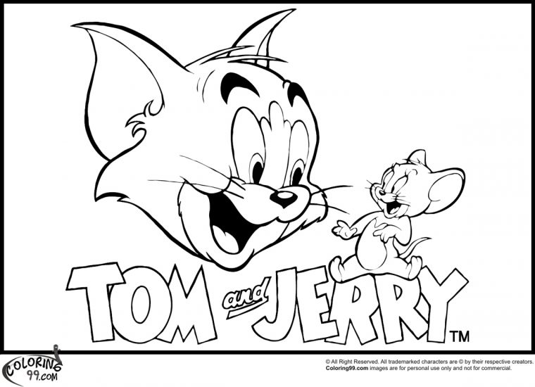 74 Dessins De Coloriage Tom Et Jerry À Imprimer Sur destiné Tom Et Jerry Coloriage