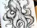 78 Sea Creatures Pencil Drawing Ideas - Art  Octopus avec Dessin Poulpe