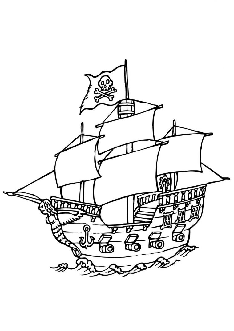 8 Brillant Bateau Pirate Coloriage Collection  Coloriage encequiconcerne Dessin Bateau Enfant