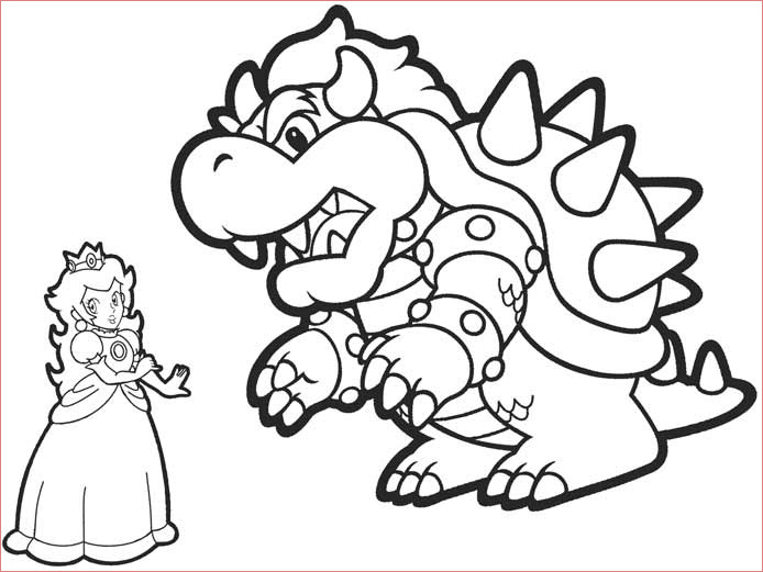 8 Conventionnellement Coloriage Bowser Photograph - Coloriage avec Bowser Dessin 