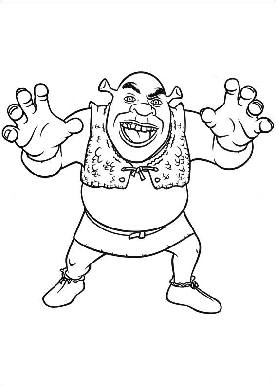 8 Dessins De Coloriage Shrek À Imprimer À Imprimer tout Coloriage De Shrek