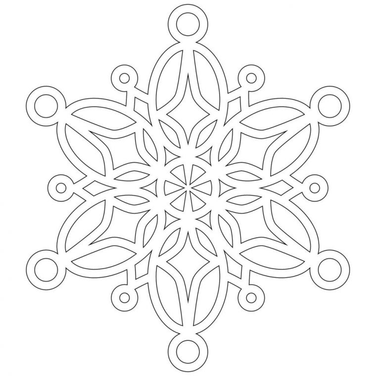 8 Photos Of Snowflake Coloring Pages  Coloriage Enfant avec Dessin Flocon