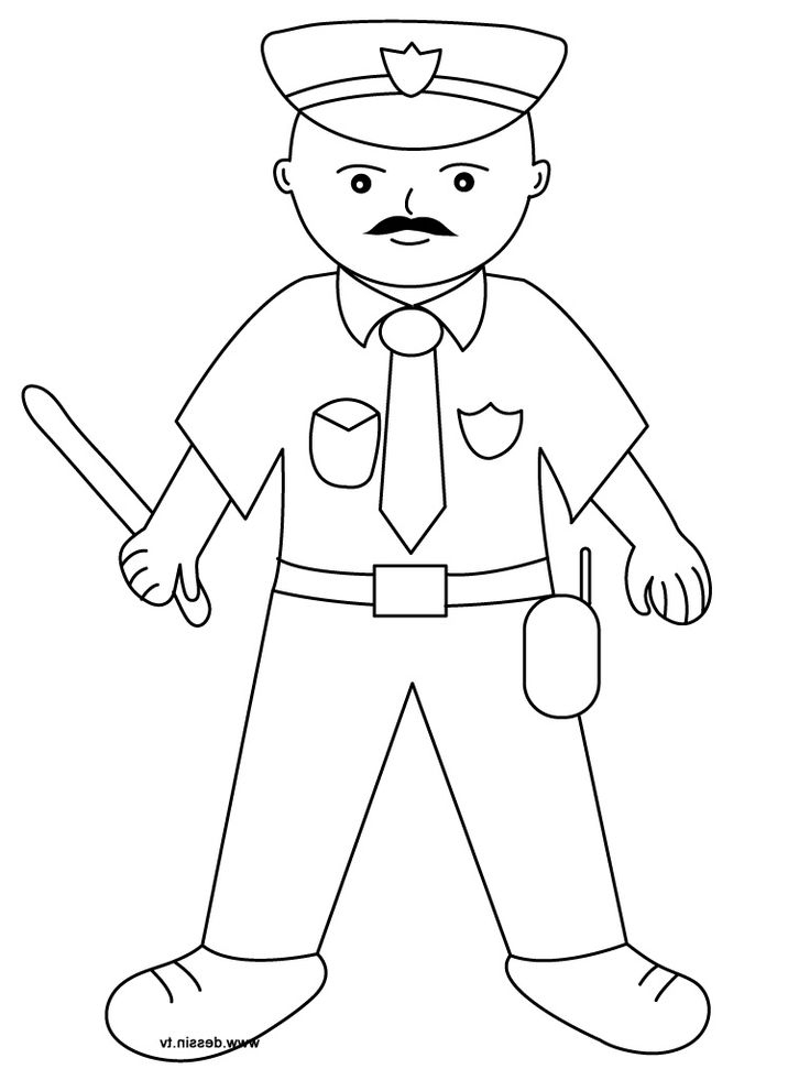 8 Utile Coloriage Policier Photos  Coloriage, Livre De intérieur Coloriage De Policier 