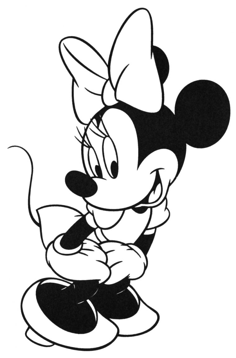 87 Dessins De Coloriage Minnie À Imprimer Sur Laguerche dedans Modele De Coloriage