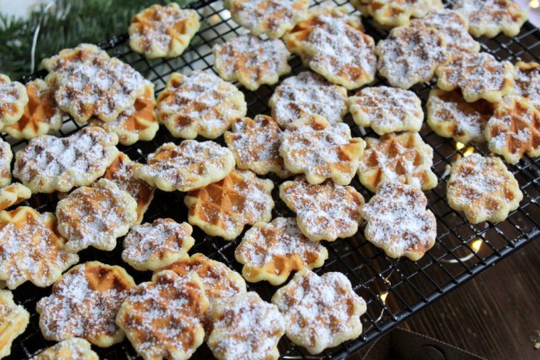 waffelplätzchen mit zimt