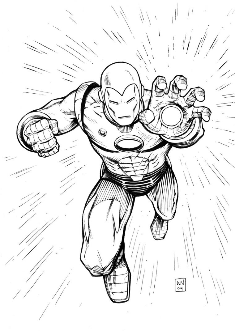 92 Dessins De Coloriage Iron Man À Imprimer Sur Laguerche dedans Images A Colorier