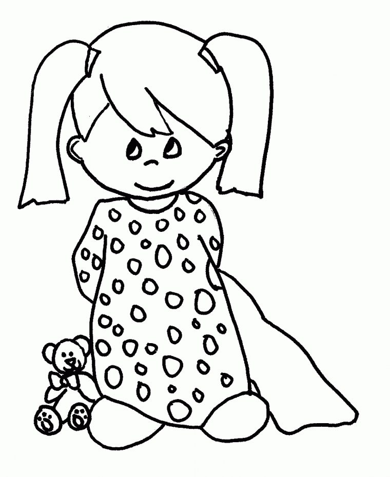 95 Dessins De Coloriage Fille À Imprimer Sur Laguerche destiné Coloriage Fille