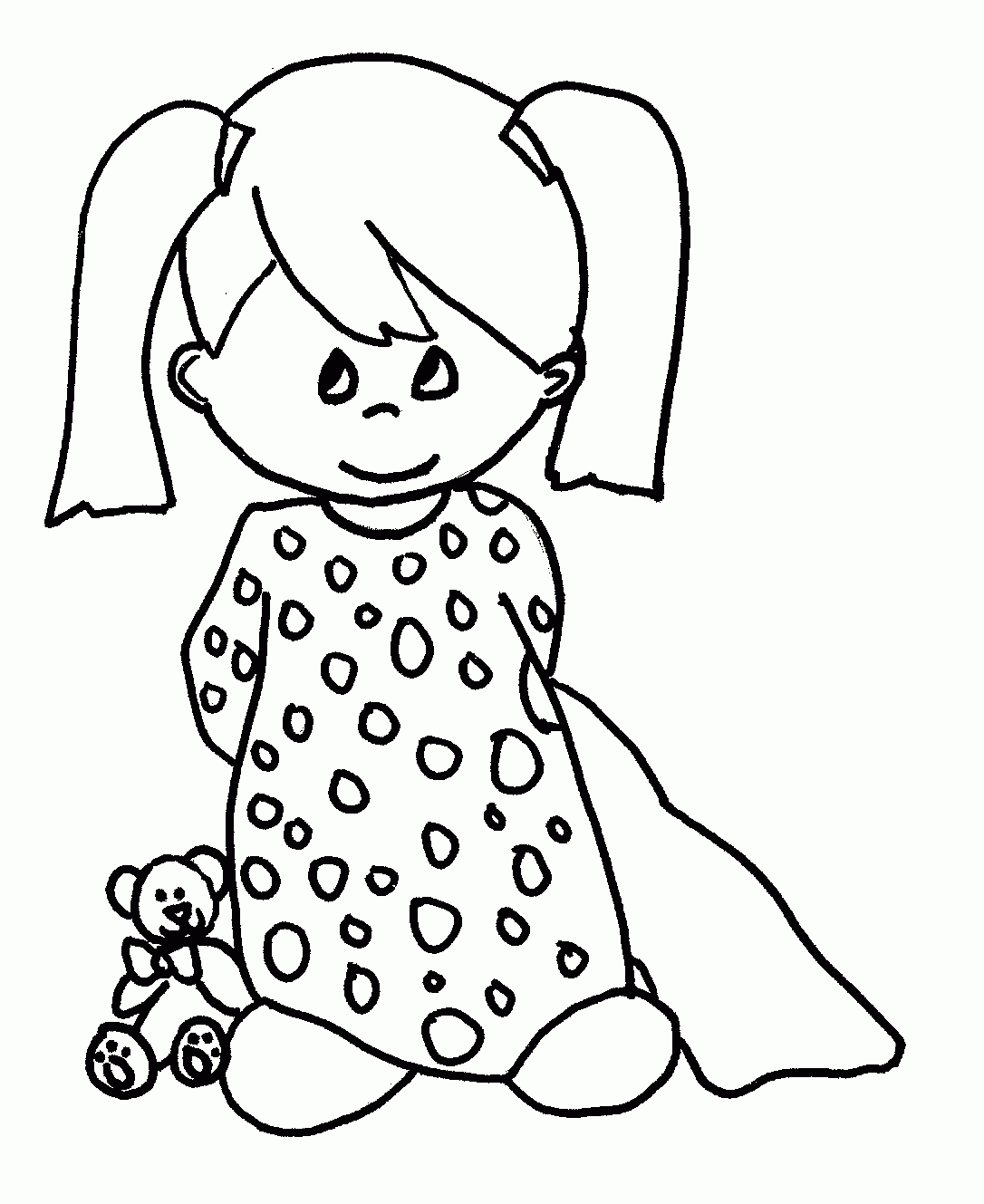 95 Dessins De Coloriage Fille À Imprimer Sur Laguerche destiné Coloriage Fille 