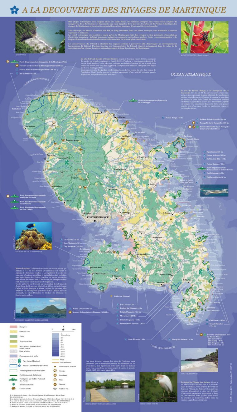 A La Découverte De Rivages : De Martinique  Boukan & Une pour Carte De La Guadeloupe À Imprimer