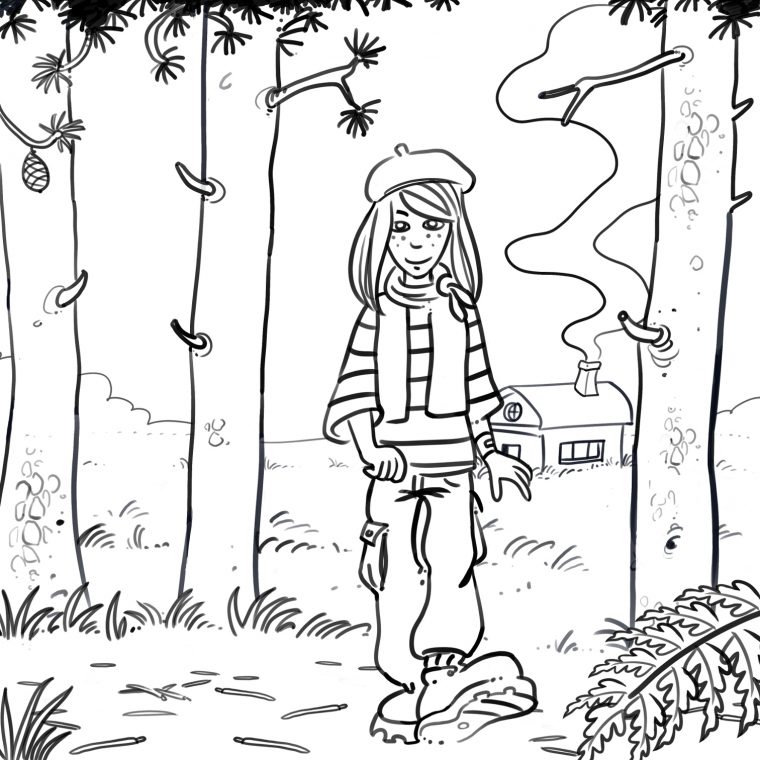 À Toi De Jouer !  Six Histoires De Chloé avec Coloriage Foret