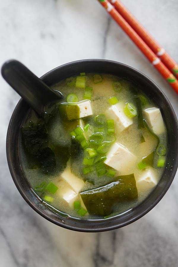 einfache miso suppe