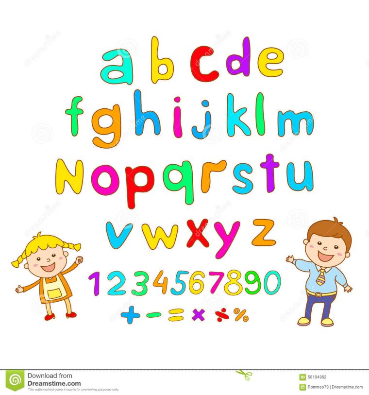 Abc Pour L'Alphabet D'Enfants, Illustration, Vecteur tout L Alphabet Pour Enfants