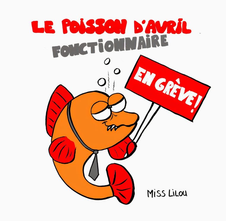 Acturatons: Le Poisson D'Avril Fonctionnaire à Dessin Poisson D Avril