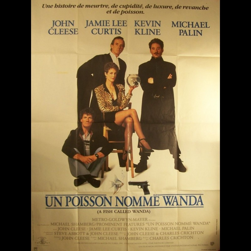Affiche Du Film Un Poisson Nomme Wanda - Cinemaffiche pour Poisson D Avril Film