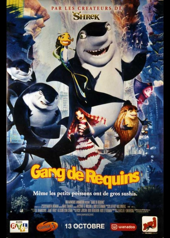Affiche Gang De Requins Bibo Bergerob Et Vicky Jenson intérieur Gang De Requins 