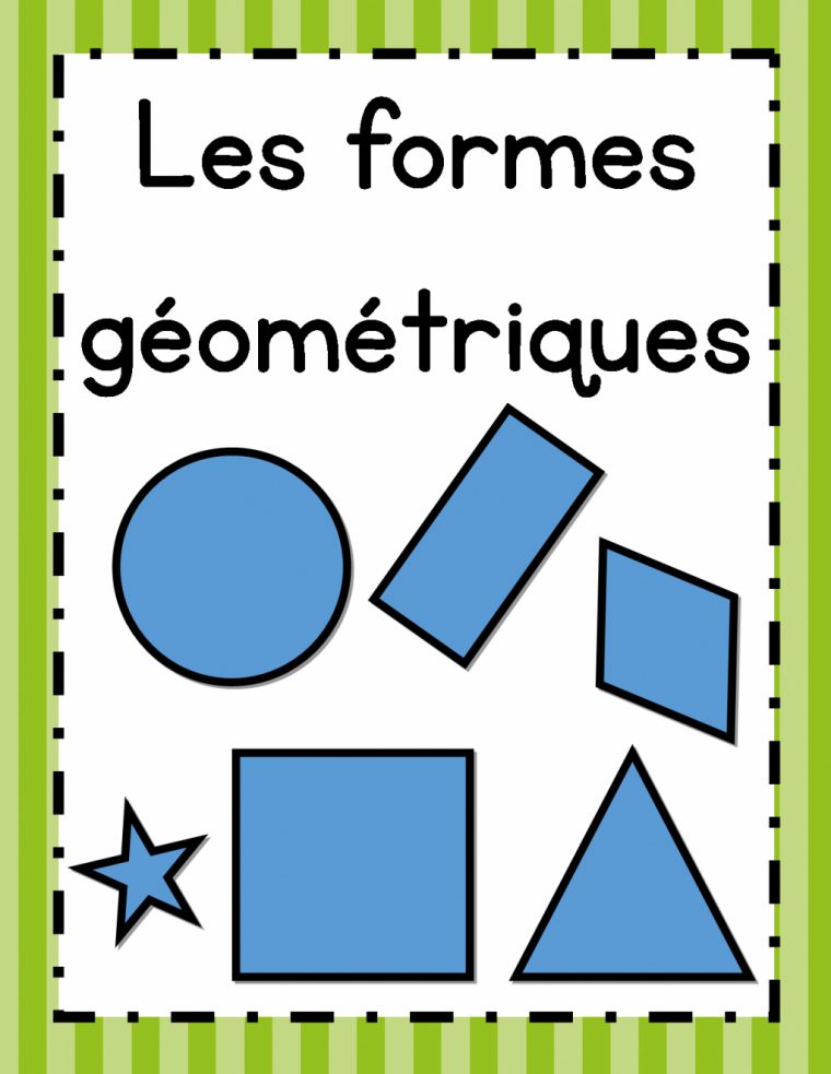 Affiches Des Formes Géométriques – La Boutique De Mathieu pour Formes Géométriques À Découper