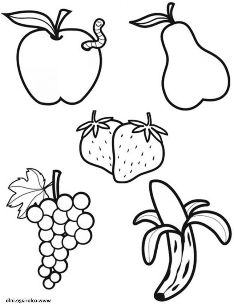 Alimentation Dessin Nouveau Photos Coloriage Alimentation encequiconcerne Fruits Coloriage