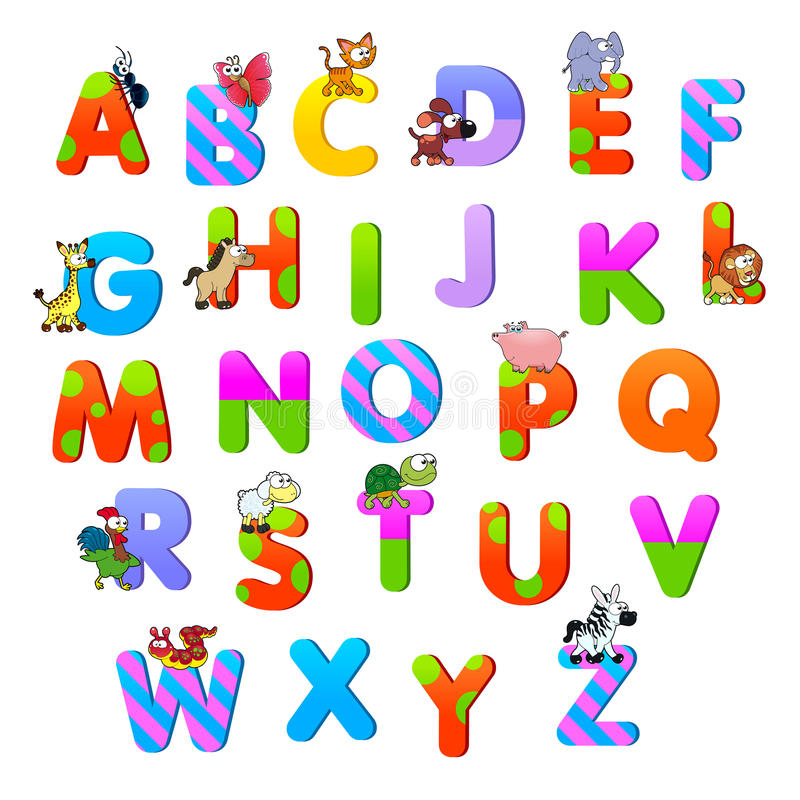 Alphabet Avec Des Animaux. Illustration De Vecteur avec Alphabet Des Animaux 
