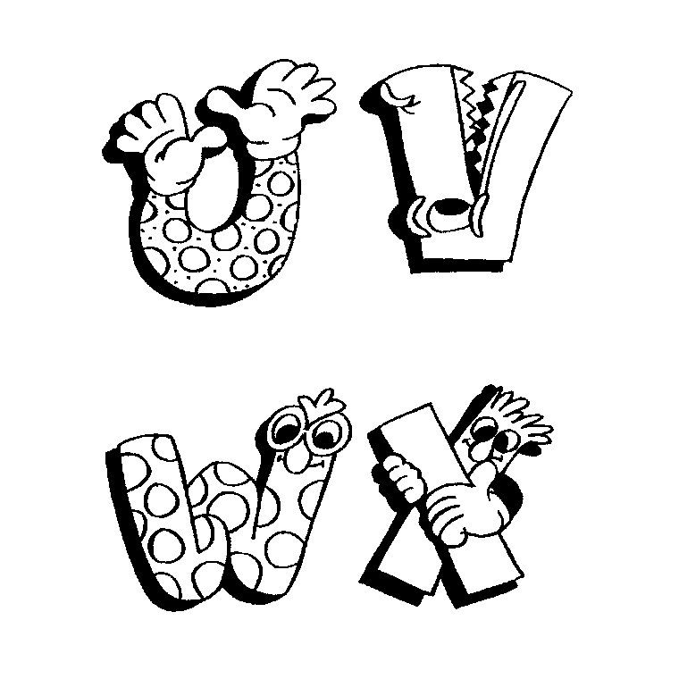 Alphabet Coloring Pages, Alphabet Coloring, Lettering Alphabet pour Alphabet Dessin 