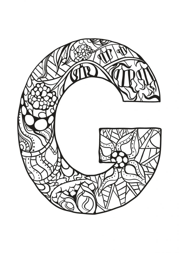 Alphabet Lettre G – Coloriages Alphabet Et Lettres pour Lettre A Colorier