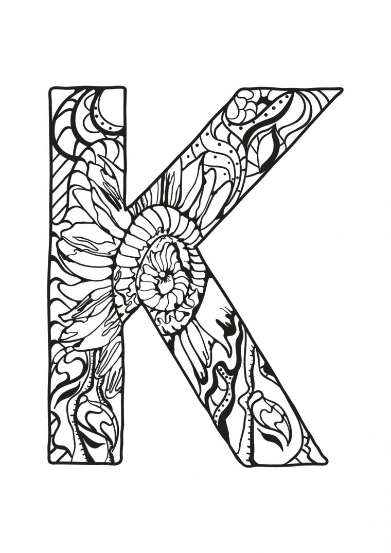 Alphabet Lettre K – Coloriages Alphabet Et Lettres à Lettre A Colorier