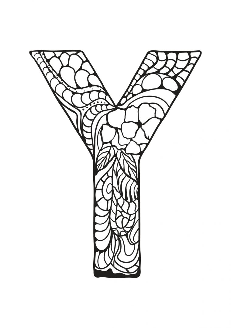 Alphabet To Download : Y – Alphabet Kids Coloring Pages à Alphabet Coloriage