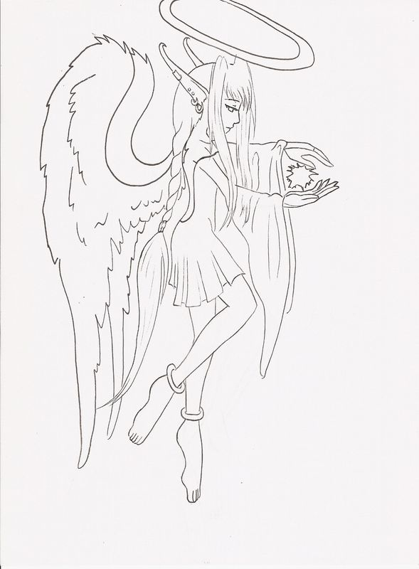 Angel - Galerie De Charo-Chan concernant Image D Ange Facile A Dessiner 