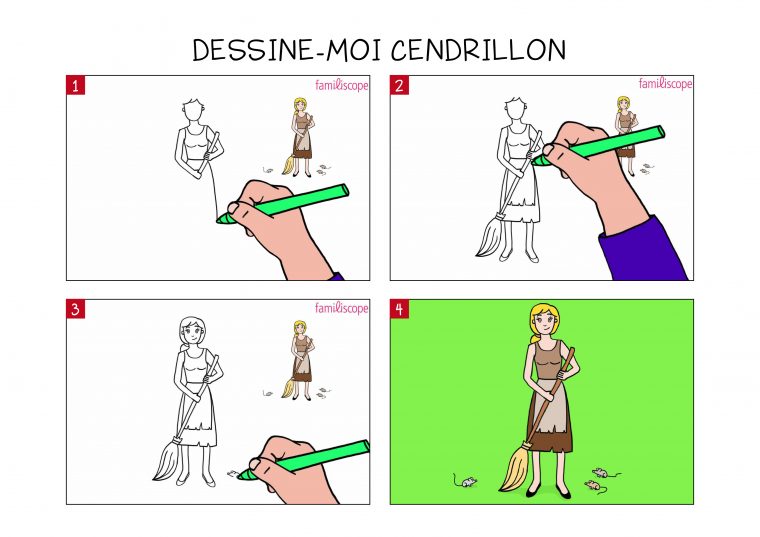 Apprendre À Dessiner Cendrillon En 3 Étapes concernant Comment Dessiner Une Princesse