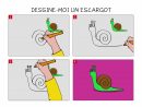 Apprendre À Dessiner Un Escargot En 3 Étapes concernant Image A Dessiner