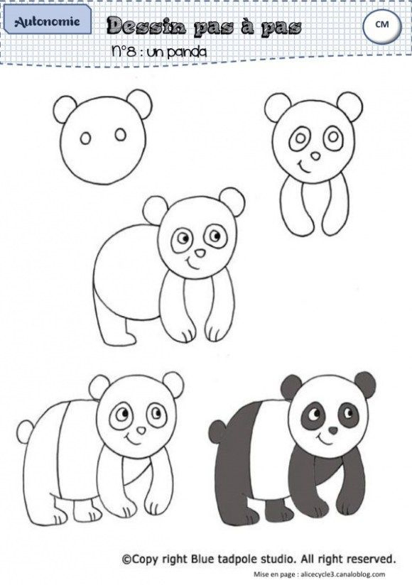 Apprendre A Dessiner Un Panda - #Apprendre #Dessiner # concernant Apprendre À Dessiner Enfant 