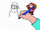 Apprendre À Dessiner Un Père Noël En 3 Étapes destiné Comment Dessiner Un Pere Noel