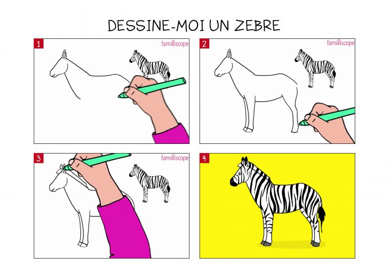 Apprendre À Dessiner Un Zèbre En 3 Étapes destiné Apprendre À Dessiner Les Mains