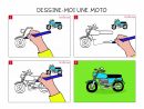Apprendre À Dessiner Une Moto En 3 Étapes dedans Apprendre À Dessiner Enfant